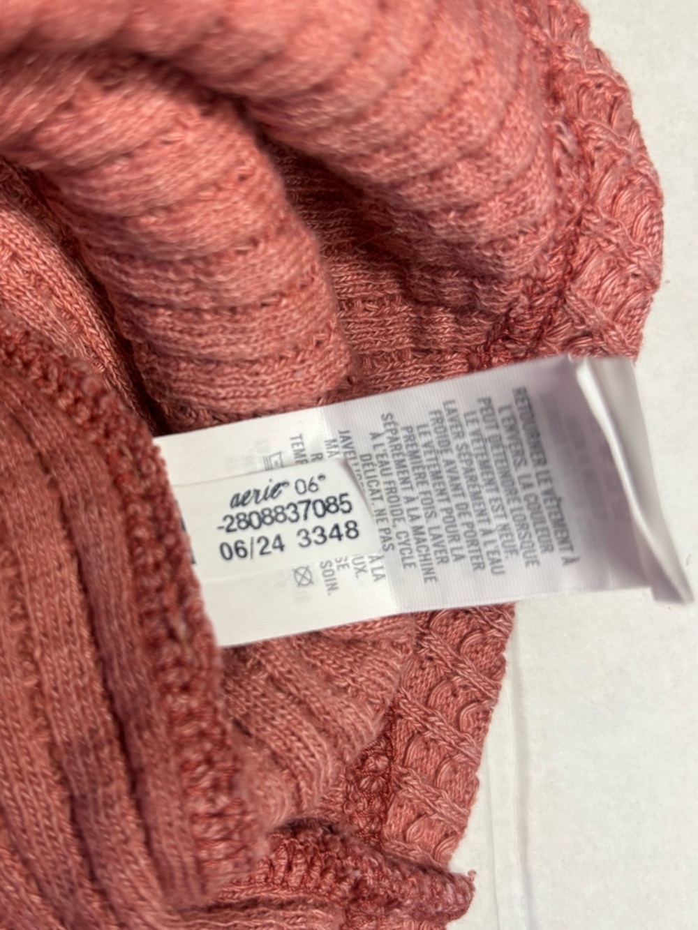 Aerie - rose colored button up sweatshirt - Picture 3 of 6